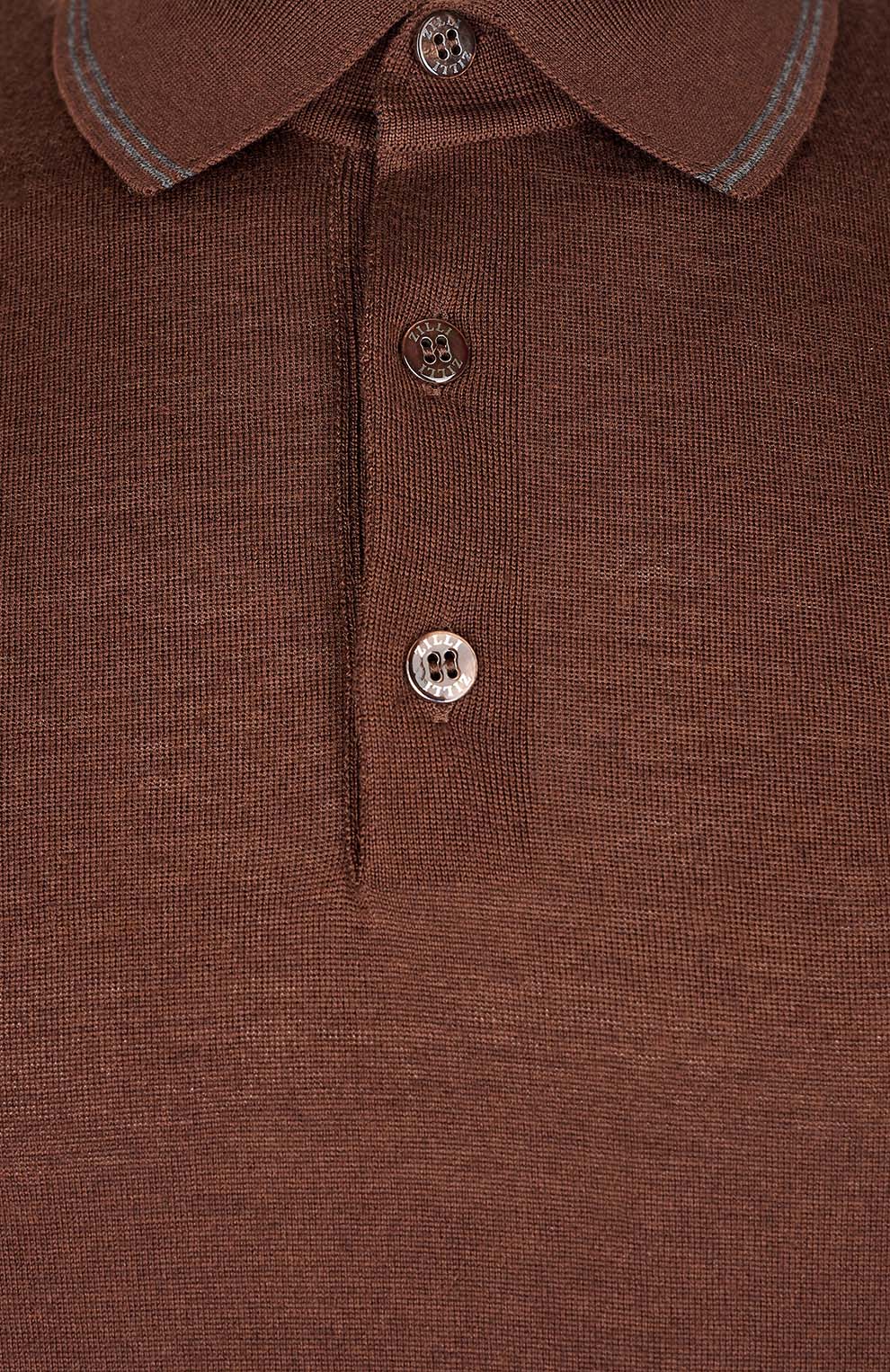 Поло из смеси шерсти, шёлка и кашемира