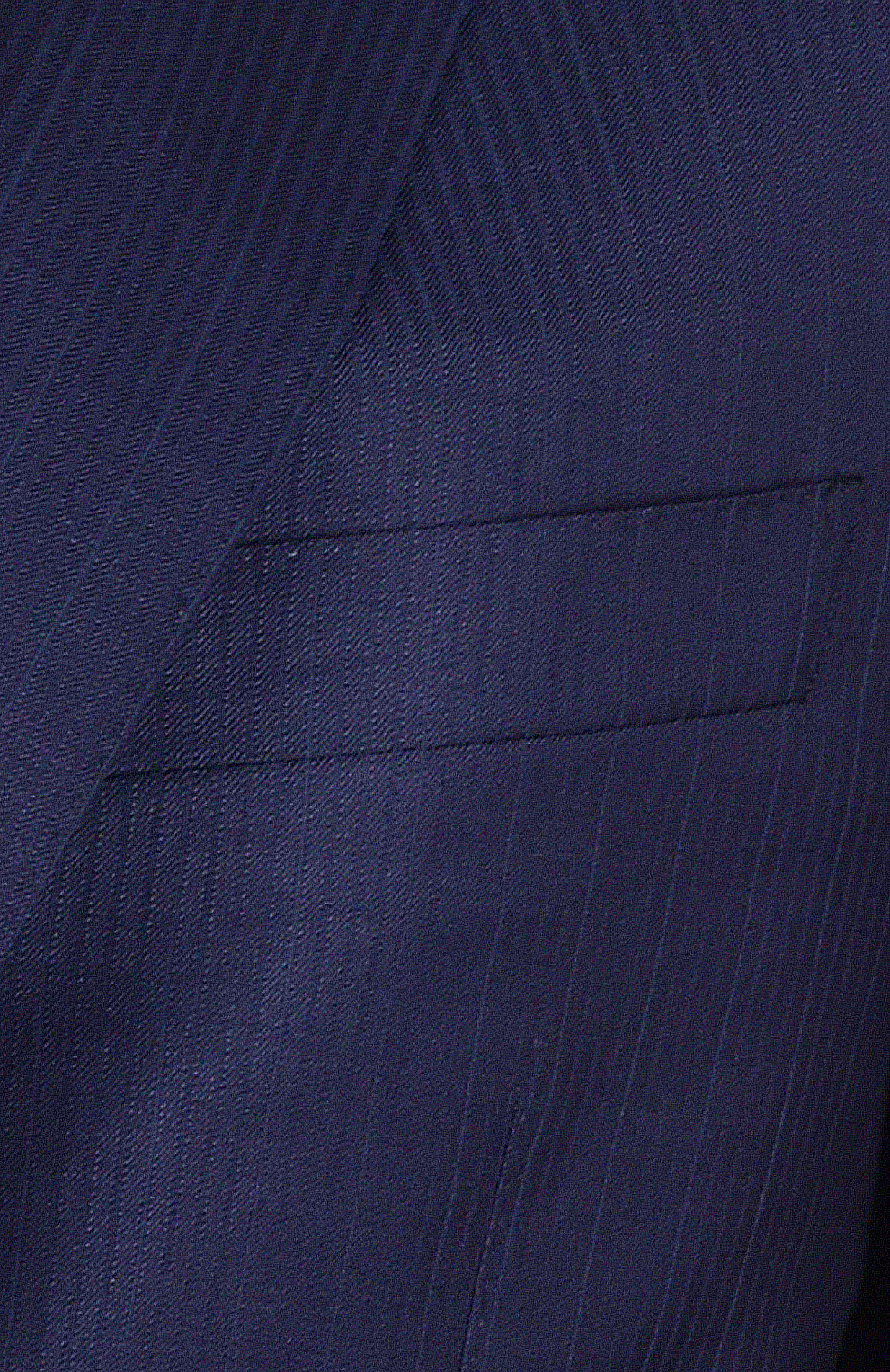 Шерстяной однобортный костюм в полоску