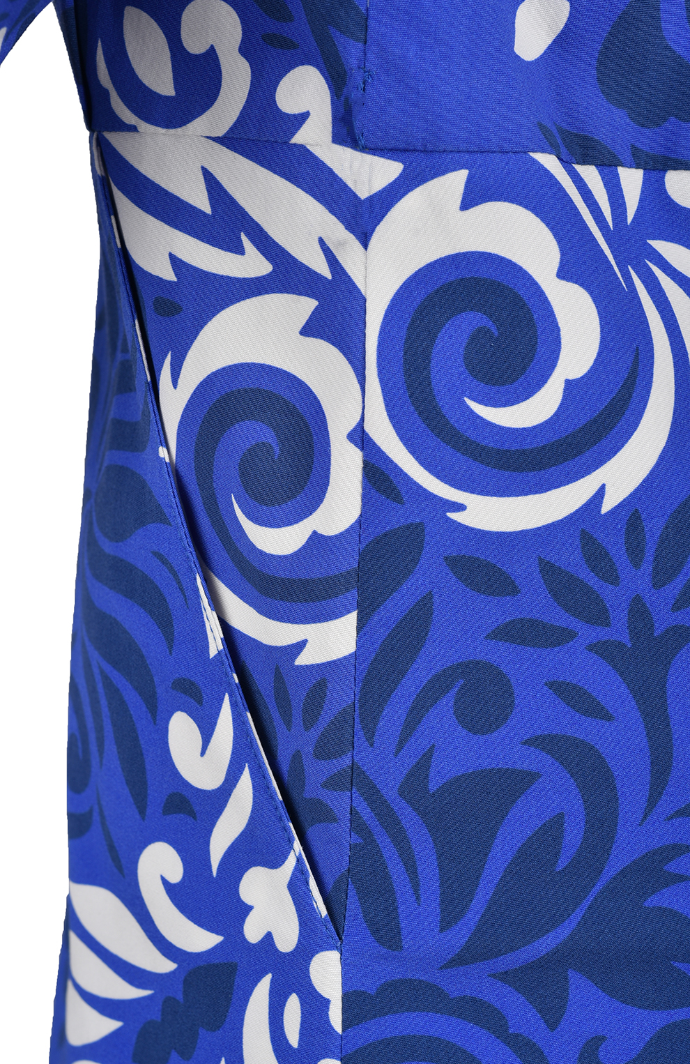 Платье-рубашка из хлопка с узором