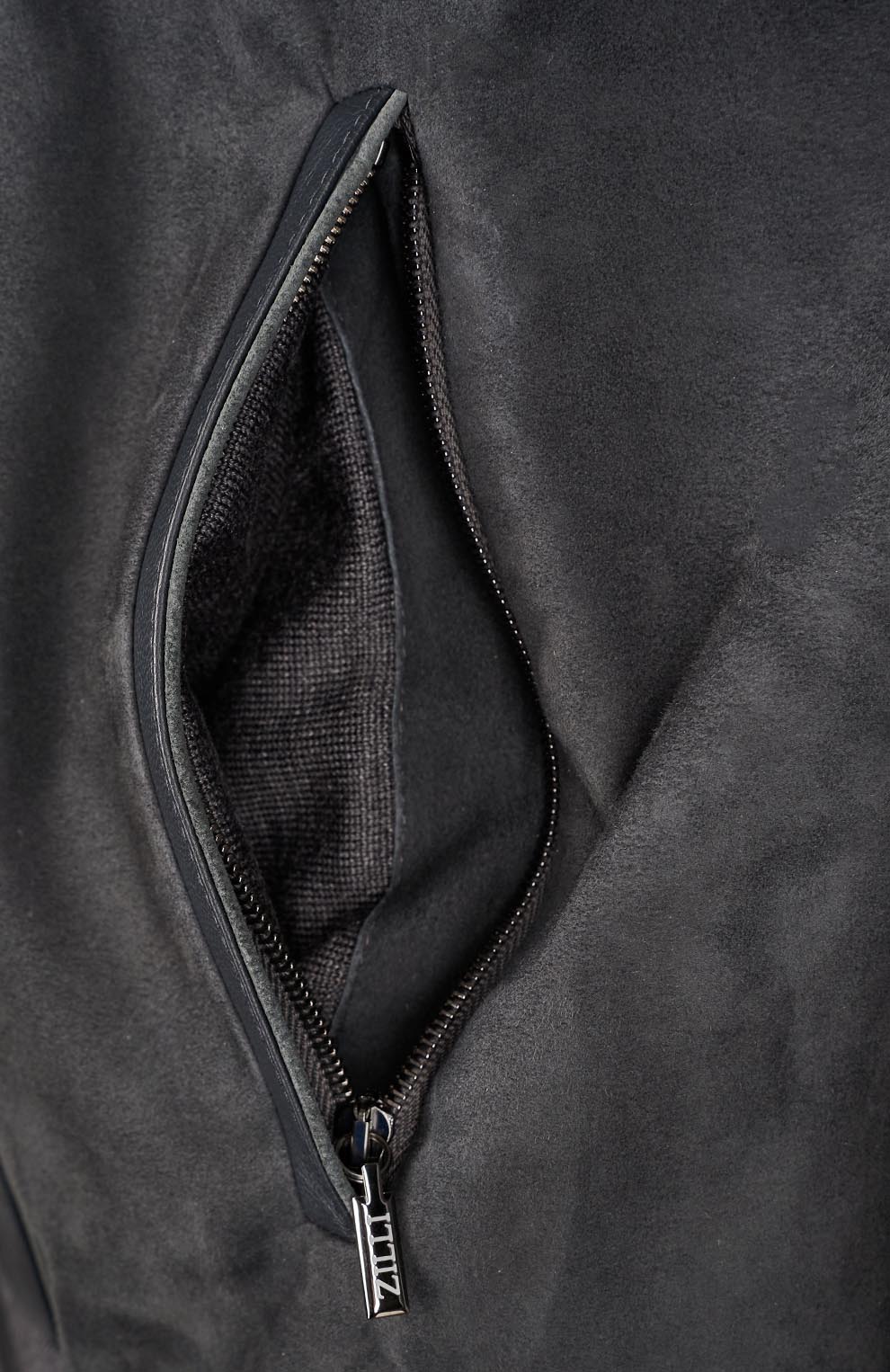 Кардиган из смеси шерсти и шелка, со вставкой из замши и кожи