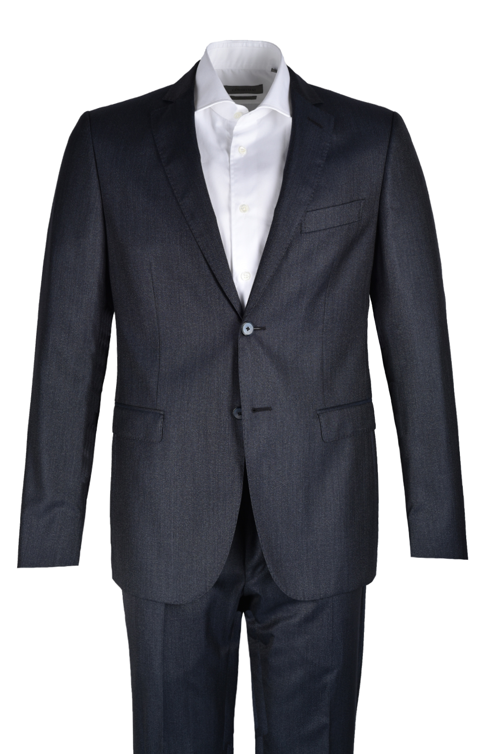 Костюм из смеси шерсти и шёлка с меланжевым эффектом