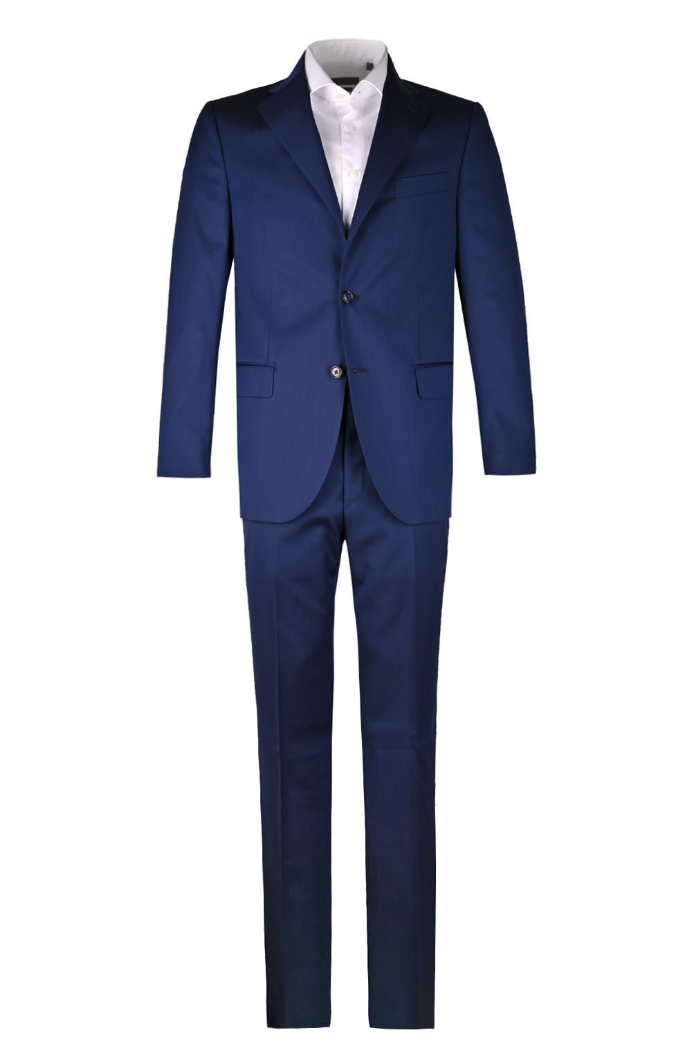 Шерстяной однобортный костюм