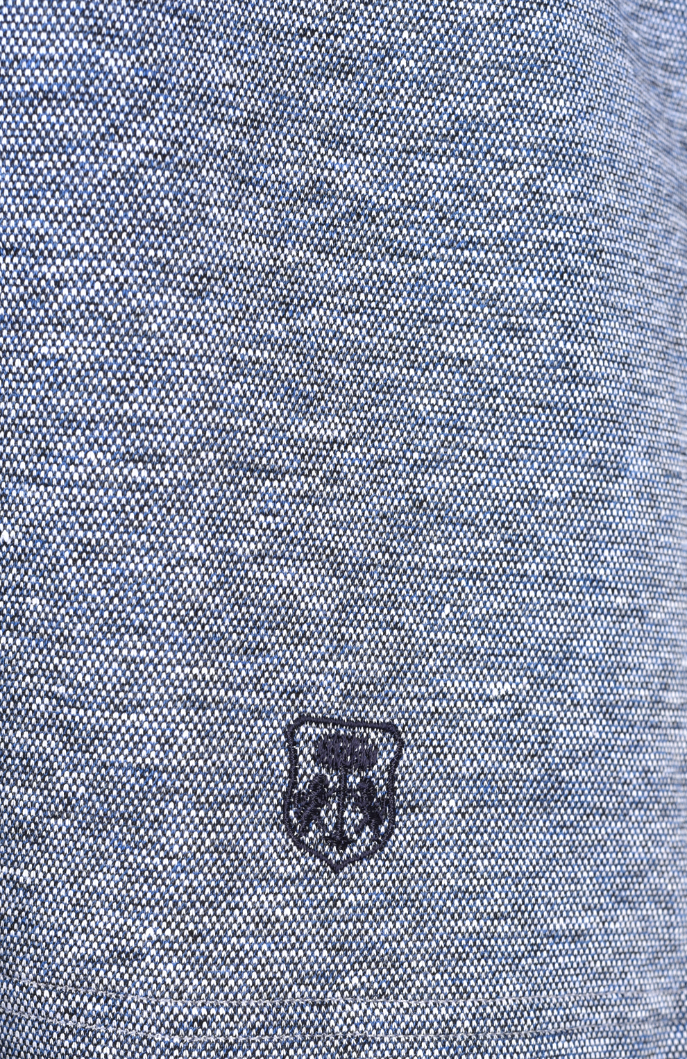 Поло с рубашечным хлопковым воротником