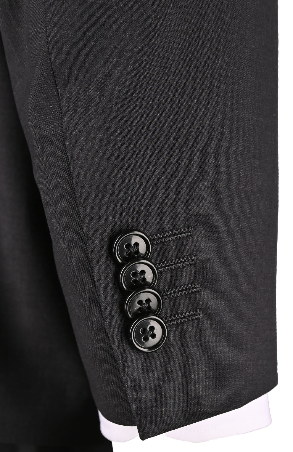 Шерстяной однобортный костюм