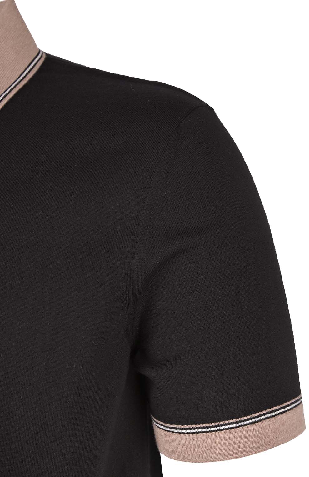 Поло из смеси хлопка и шёлка