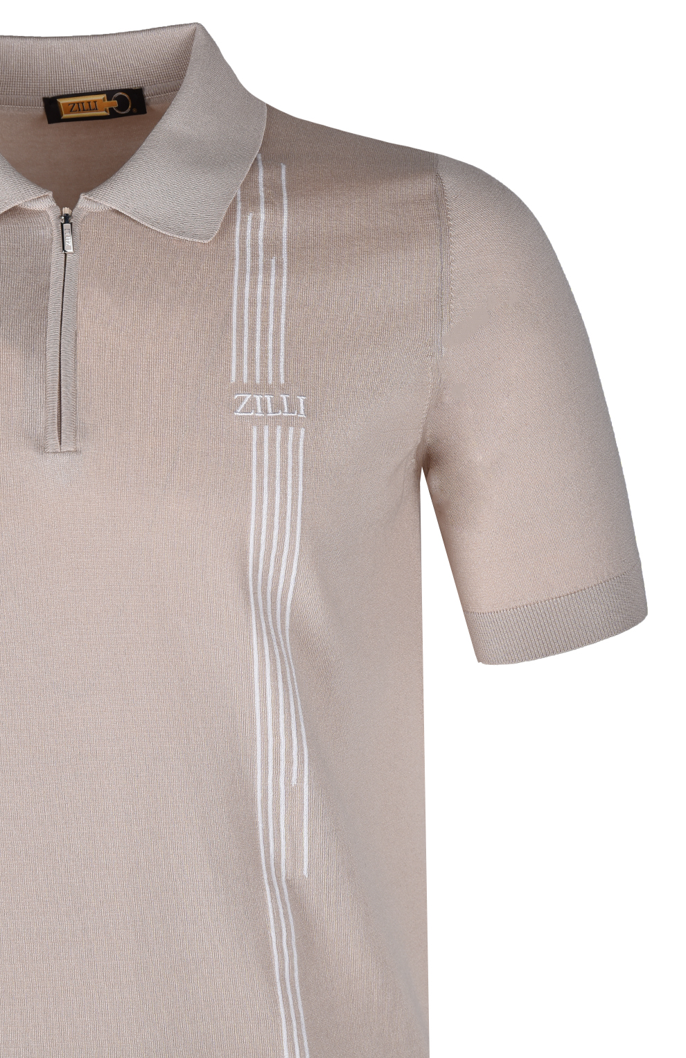 Поло из смеси шёлка и хлопка