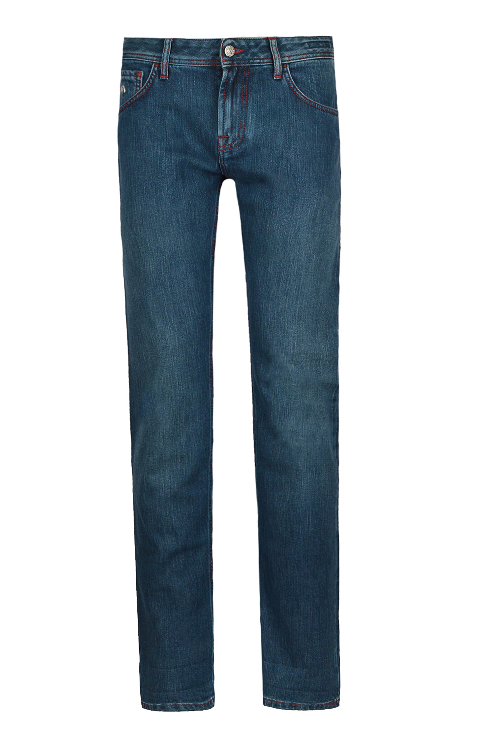 Джинсы с контрастной строчкой