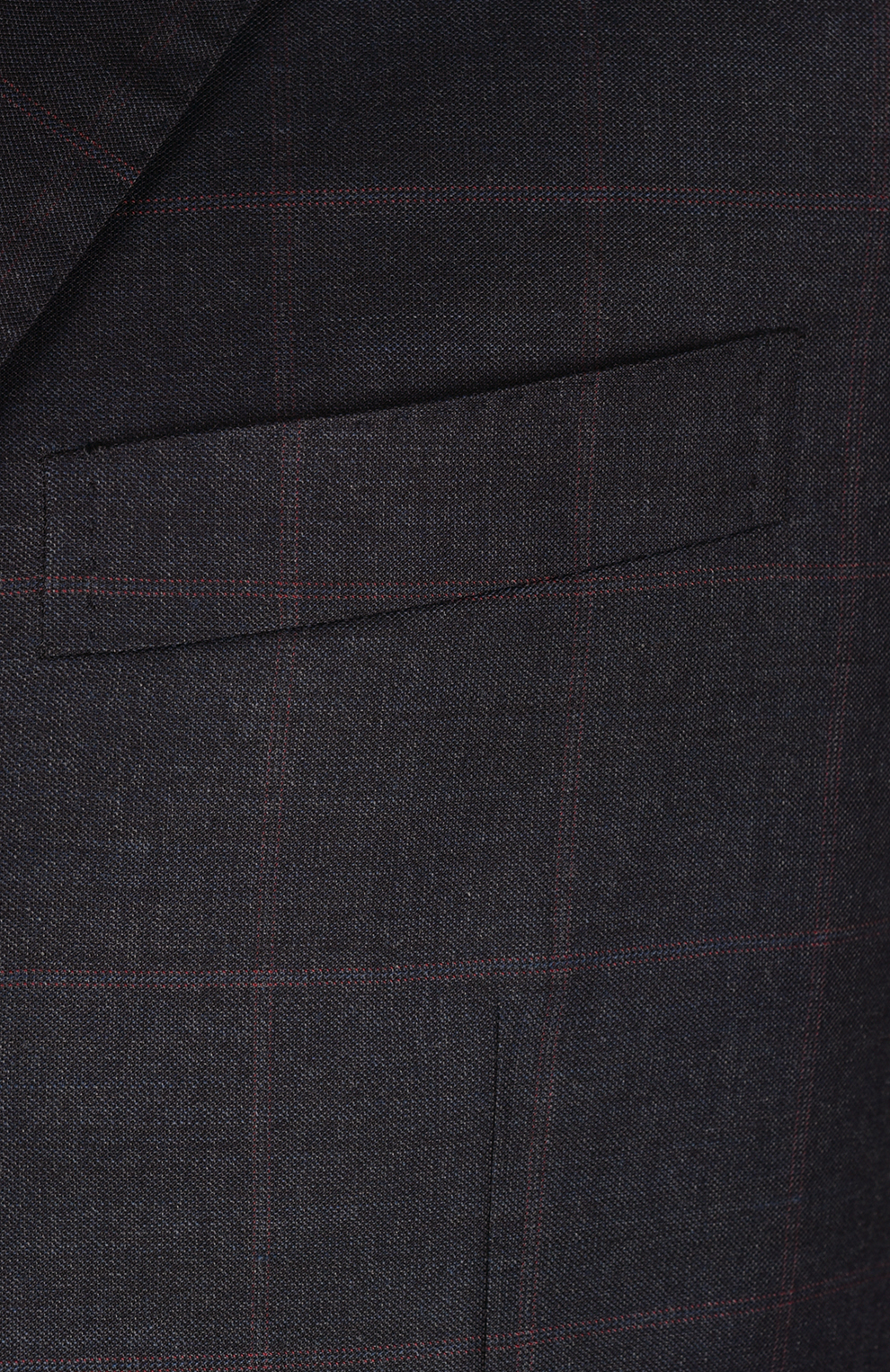 Однобортный костюм из смеси шерсти и кашемира в клетку