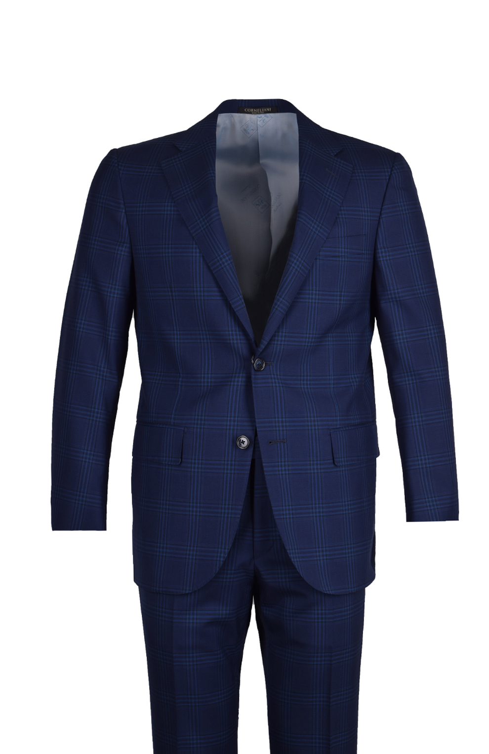 Шерстяной костюм с пиджаком на двух пуговицах