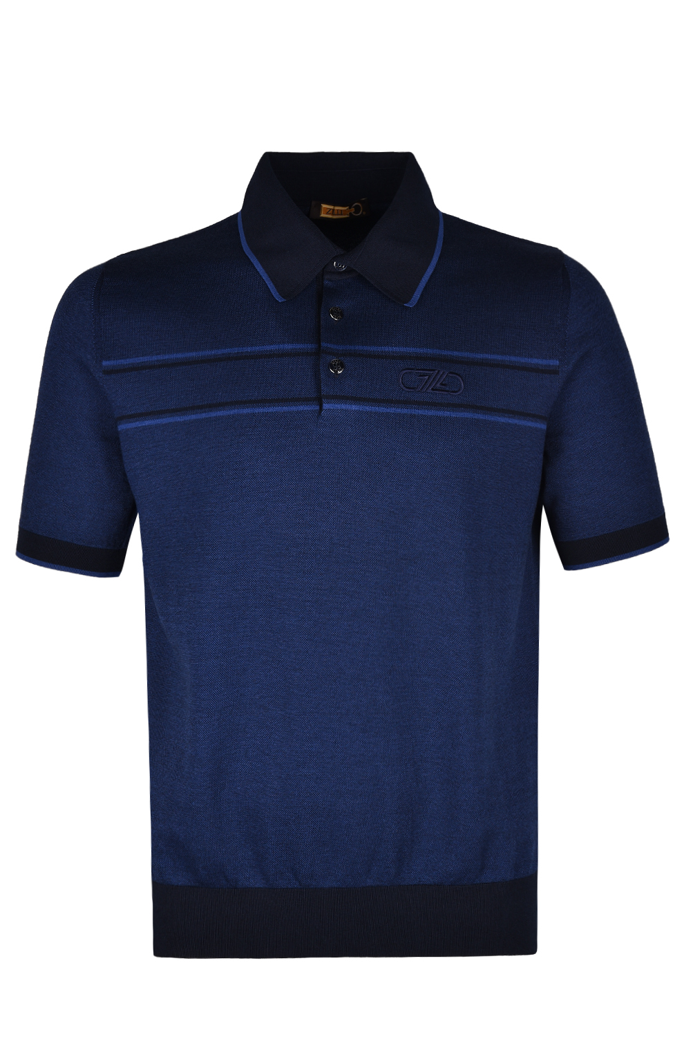 Поло из смеси шёлка и хлопка