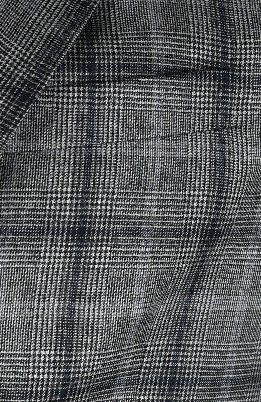 Шерстяной однобортный костюм в клетку