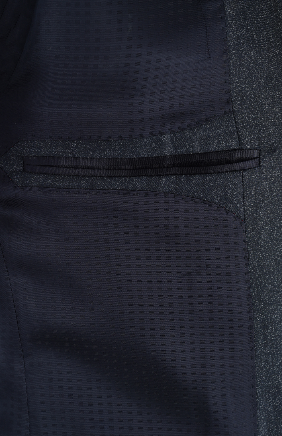 Костюм из смеси шерсти и шёлка с меланжевым эффектом