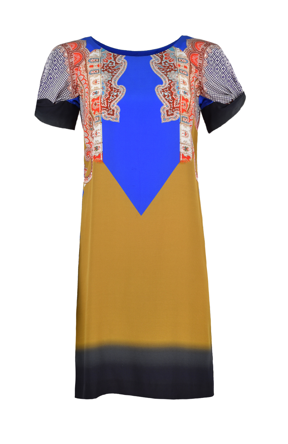 Шёлковое платье с принтом