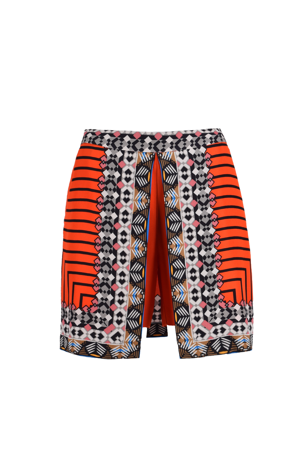 Шорты-юбка с принтом