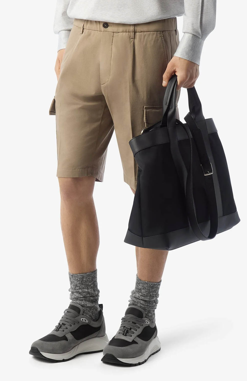 Шорты-бермуды из эластичного хлопка