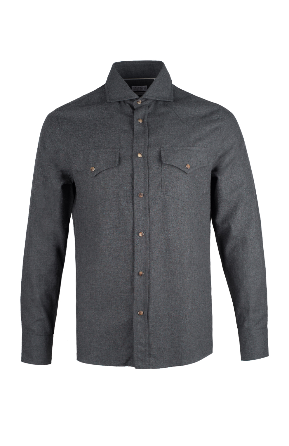 Хлопковая рубашка с накладными карманами