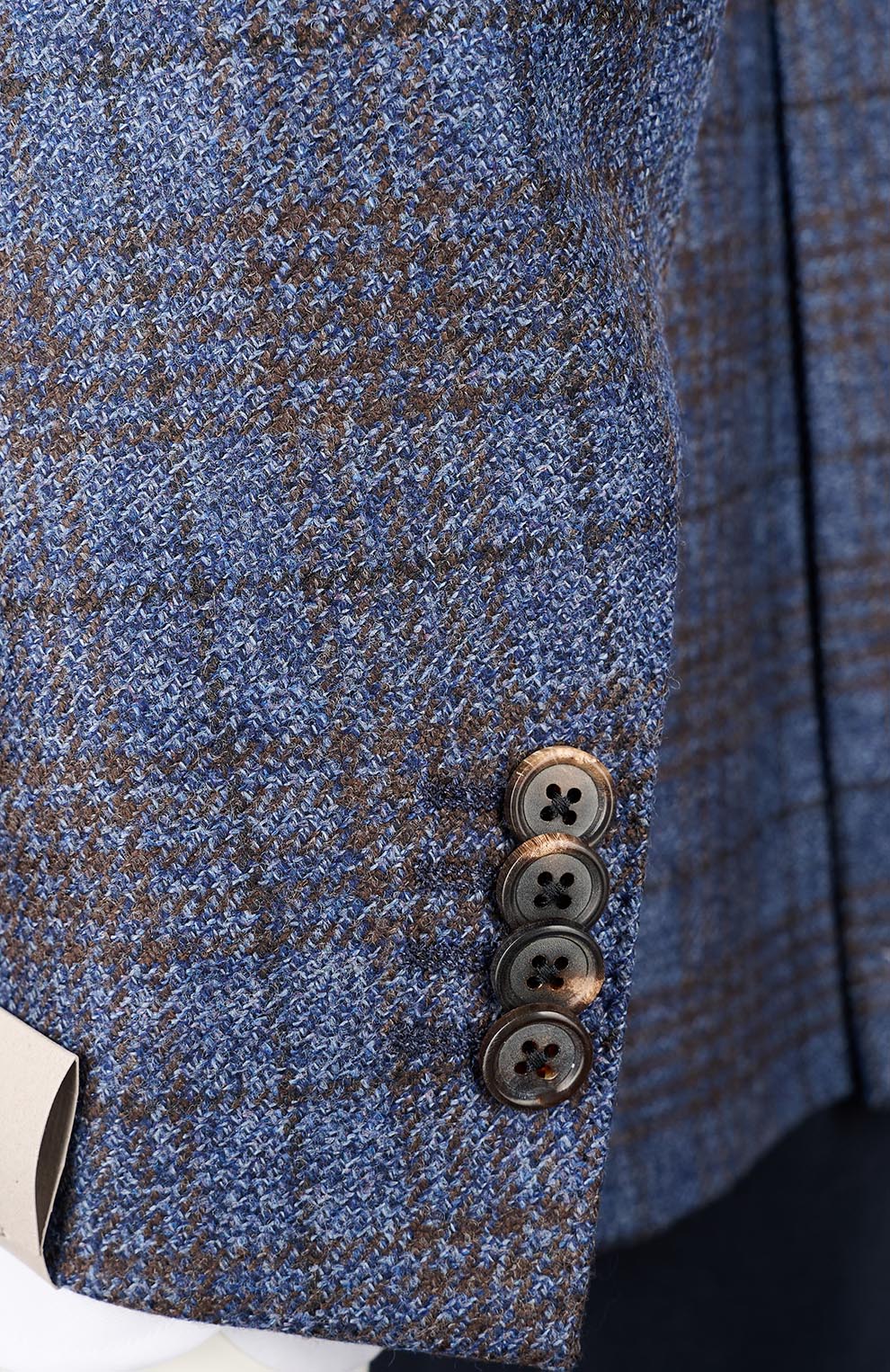 Шерстяной пиджак с накладными карманами