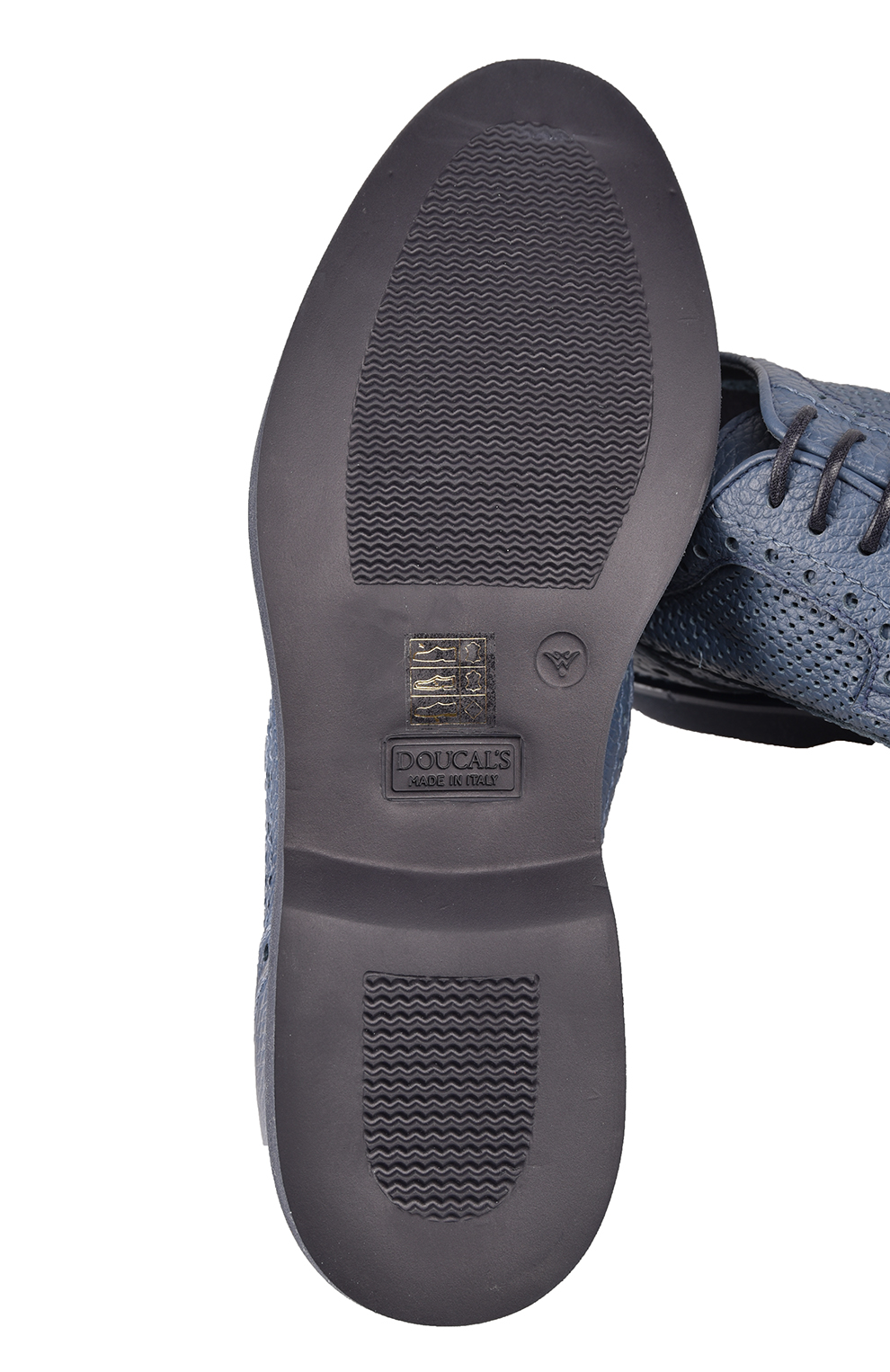 Броги из зернистой кожи с перфорацией