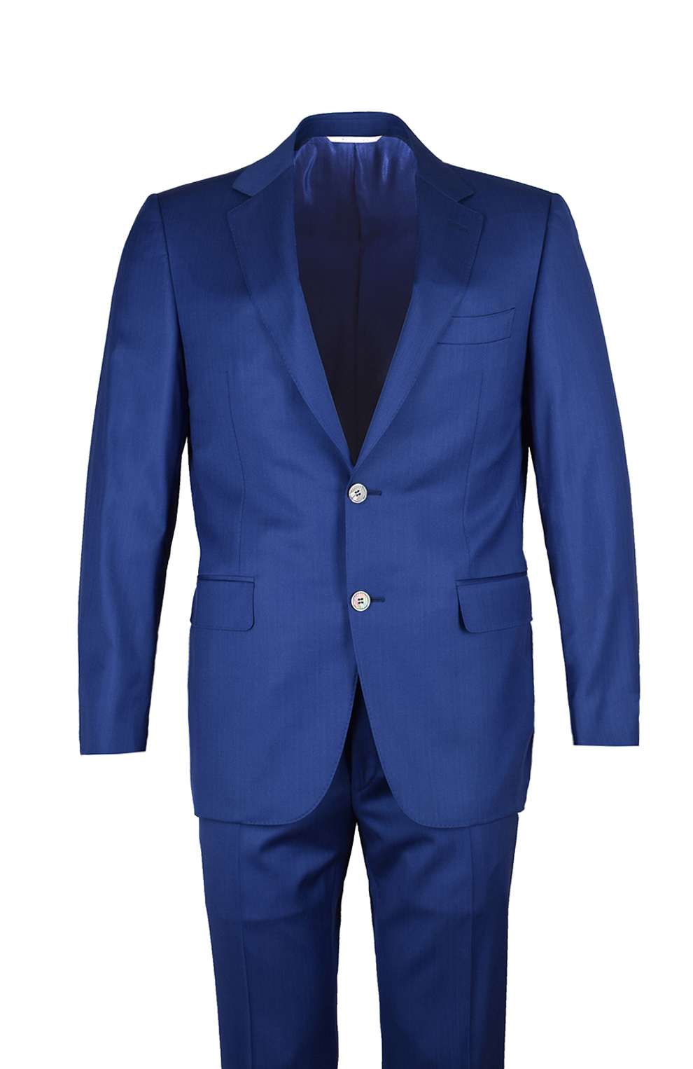 Шерстяной костюм с пиджаком на двух пуговицах