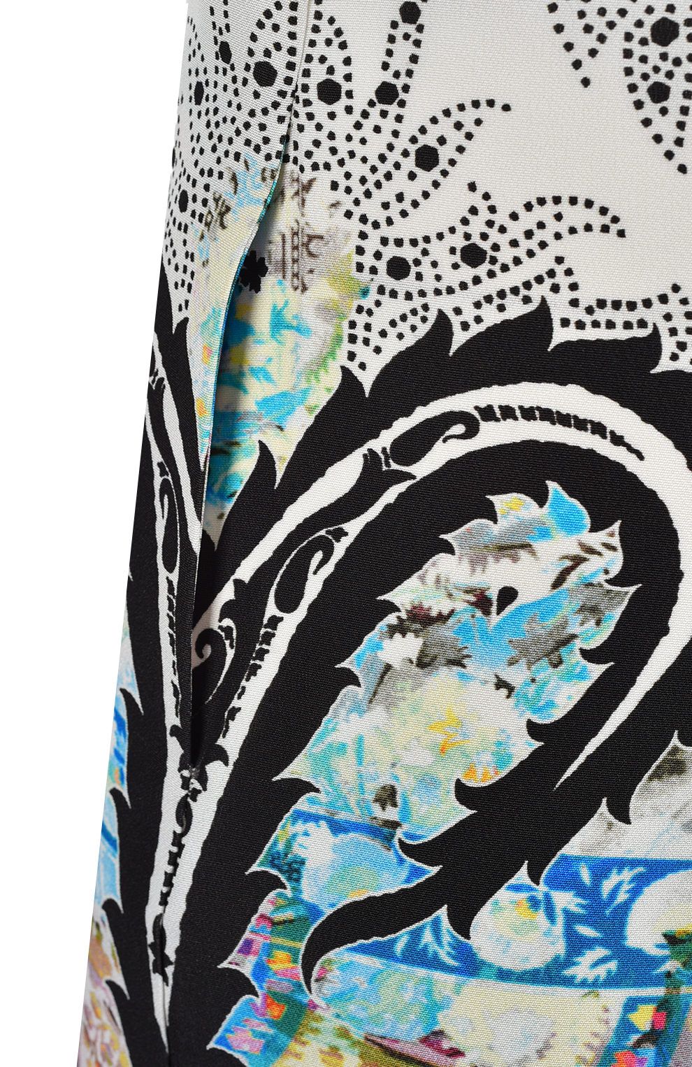 Шёлковое платье прямого кроя с карманами