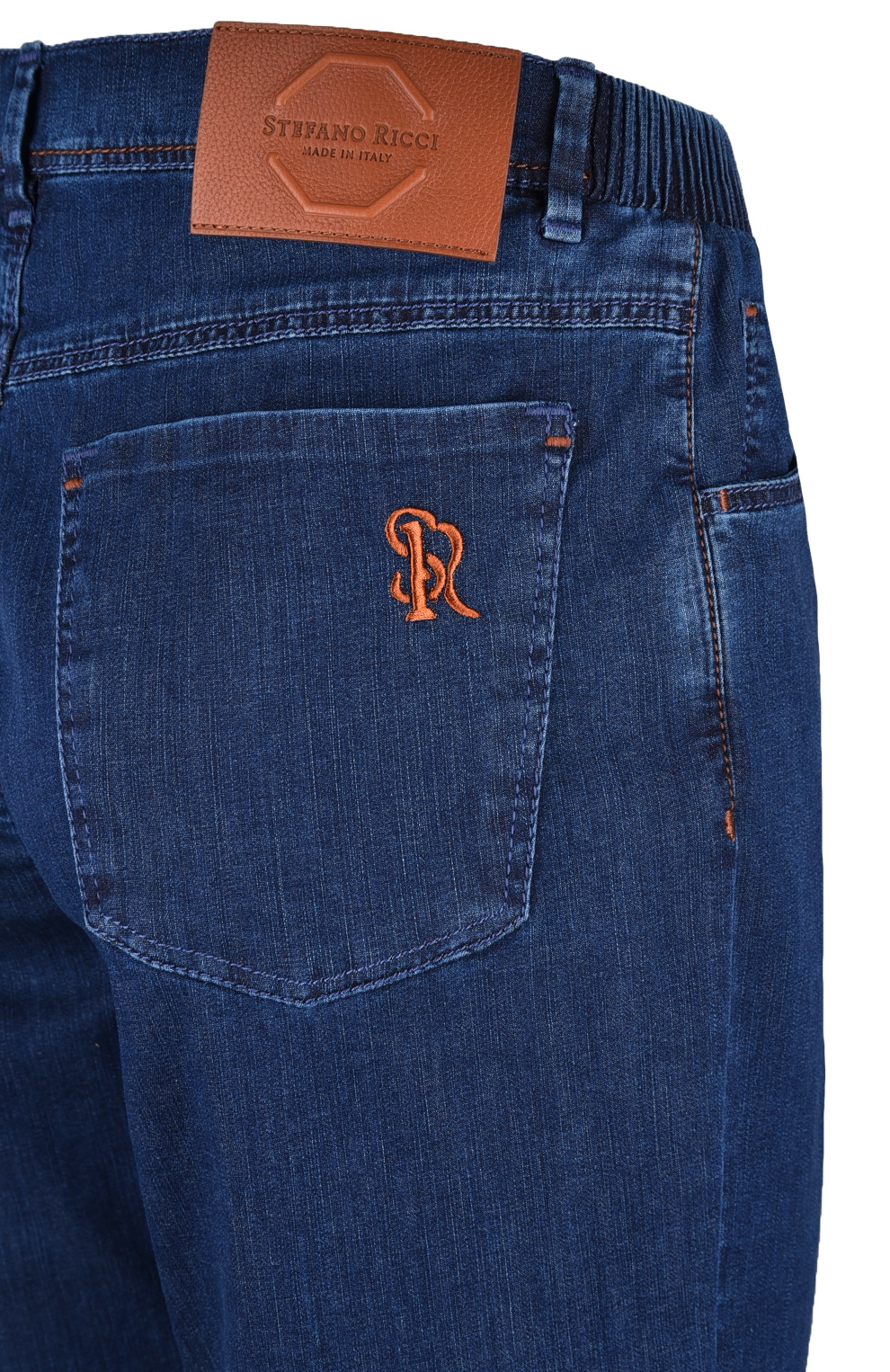 Джинсы с полуэластиным поясом