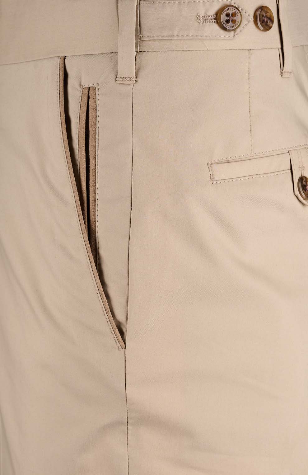 Брюки из смесового хлопка