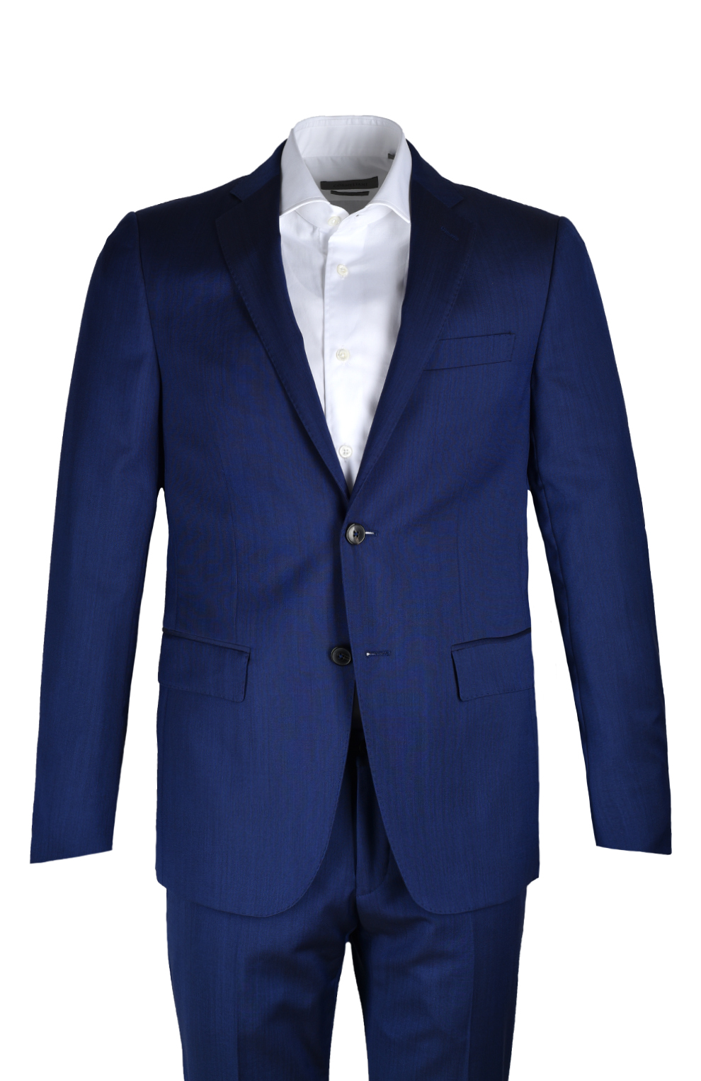 Шерстяной однобортный костюм