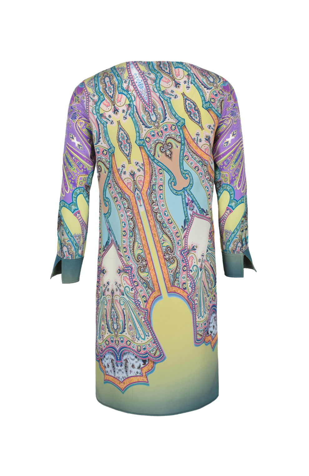 Платье из шёлка прямого кроя