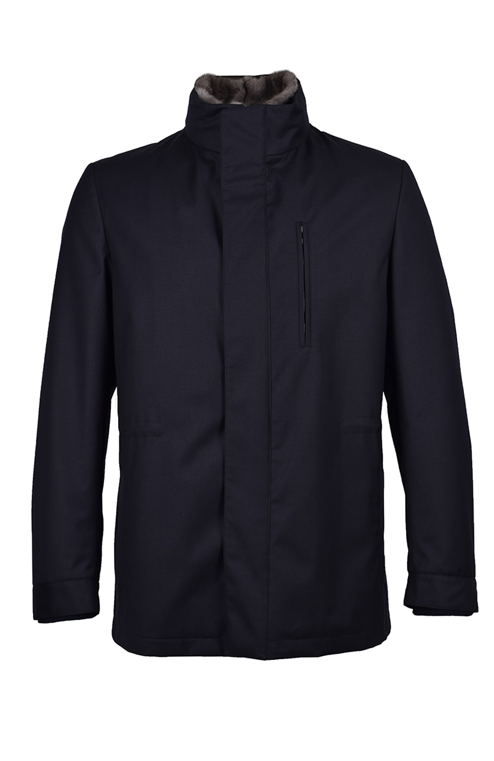 Куртка со съемной внутренней отделкой из норки