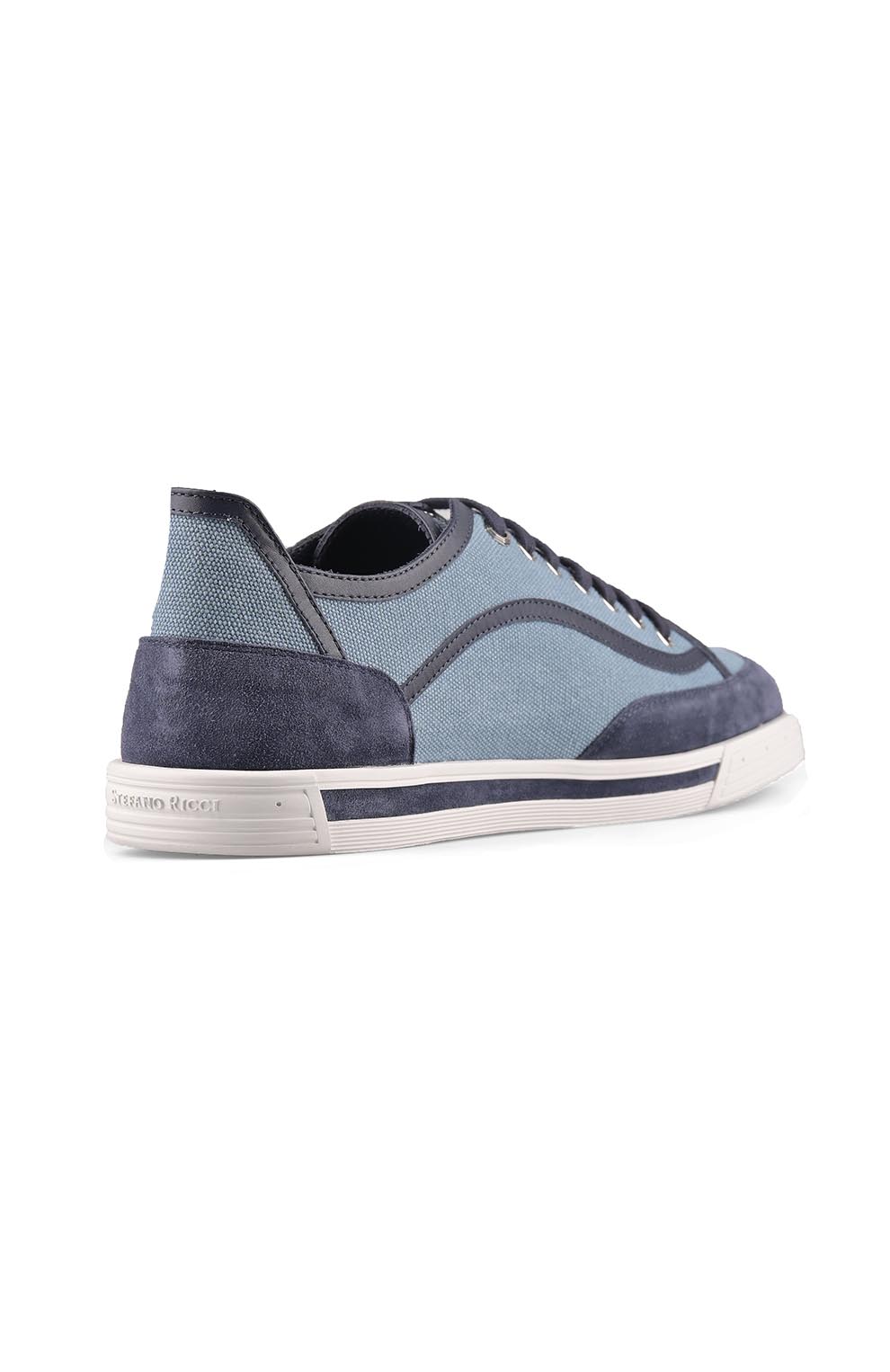 Комбинированные кеды из текстиля и замши