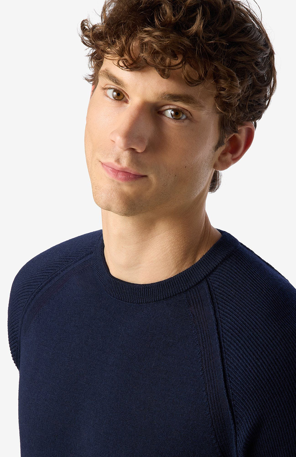 Джемпер из шерсти мериноса с рукавами реглан