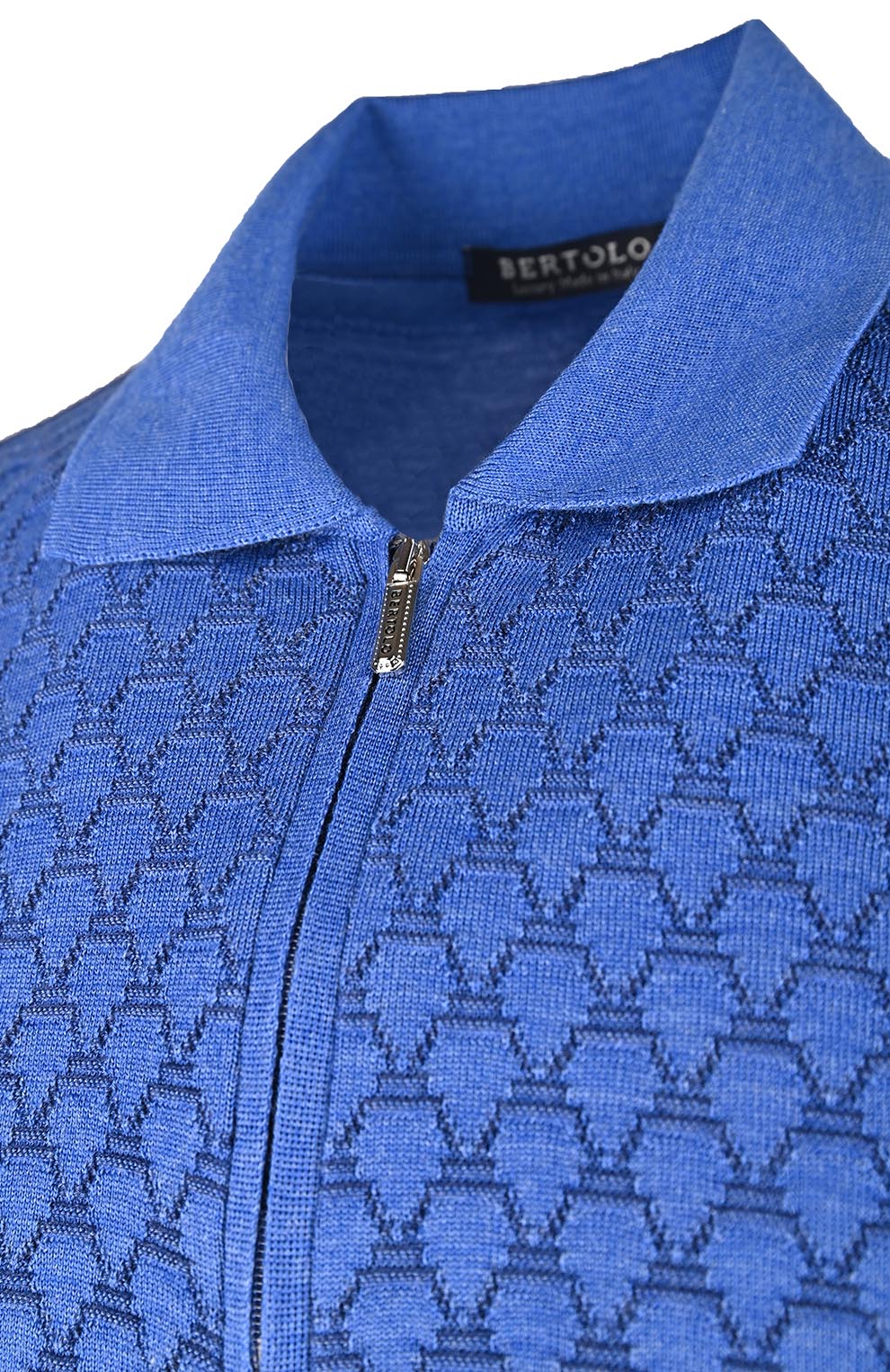 Поло из смеси шерсти и шёлка