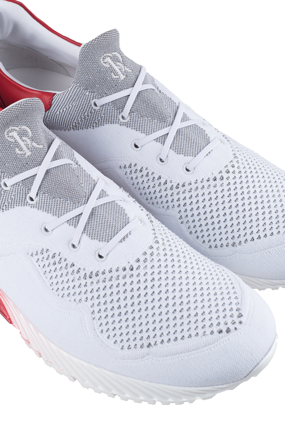 Сникеры с отделкой из кожи крокодила