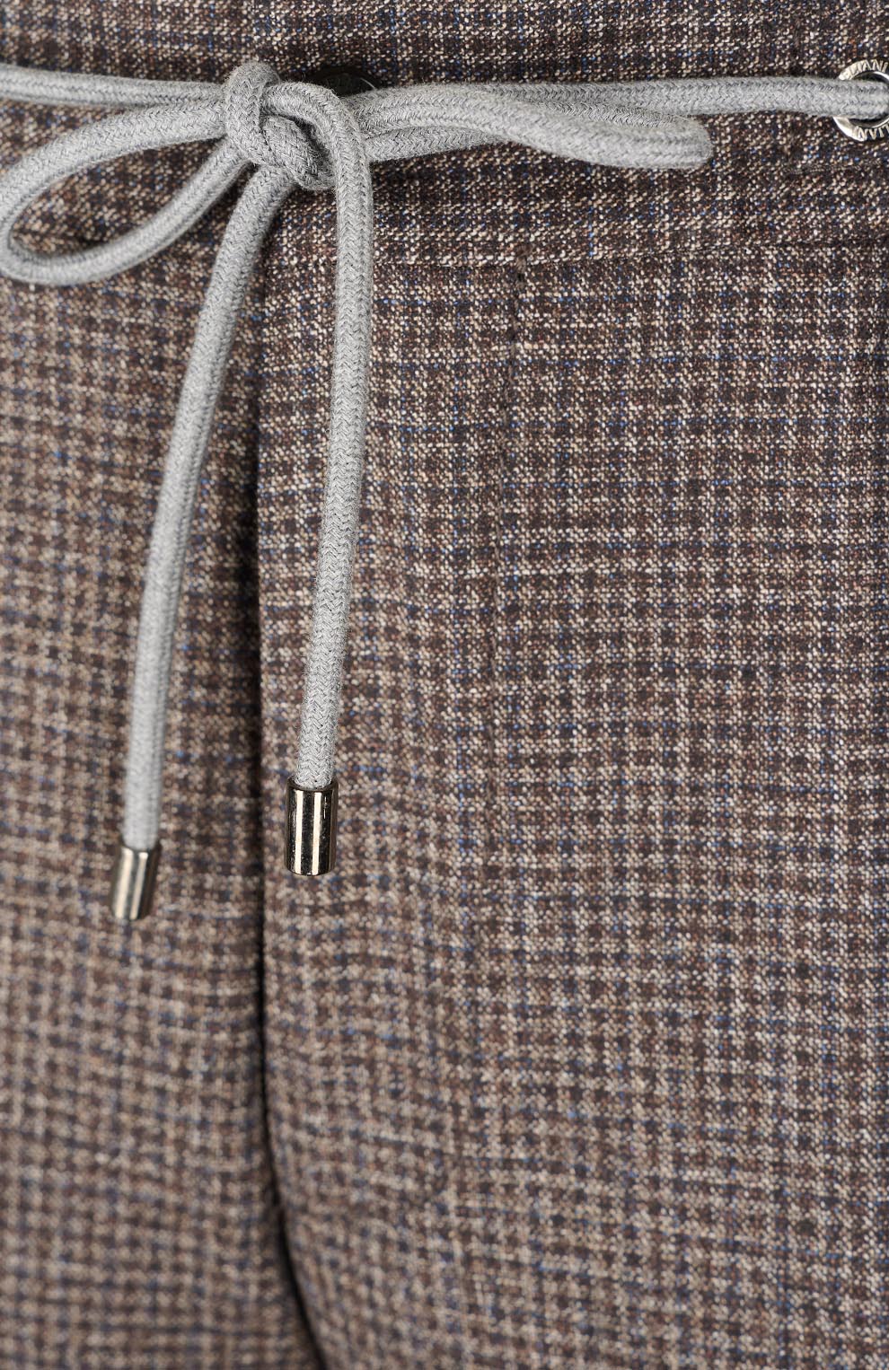 Шерстяные брюки в мелкую клетку