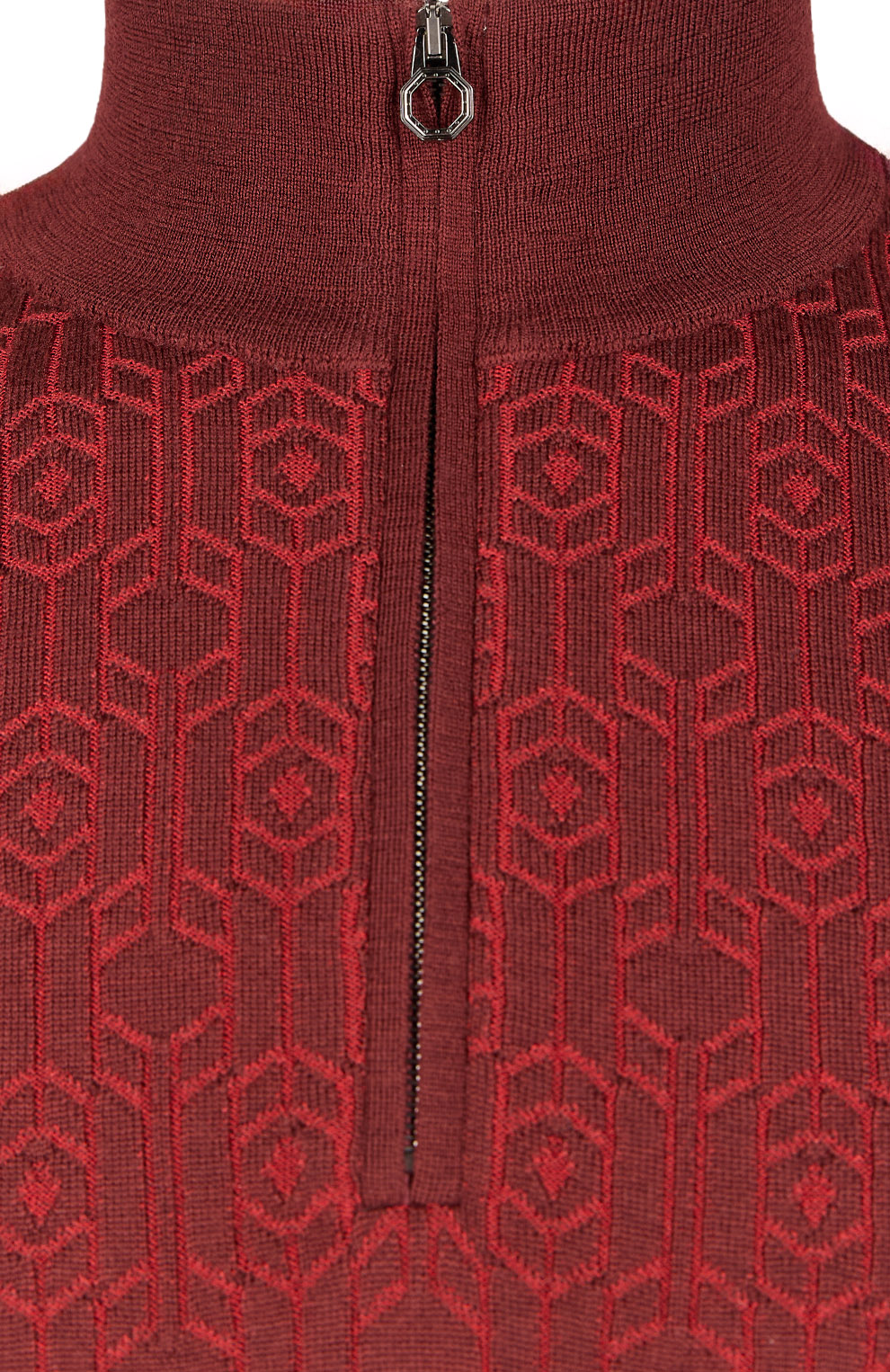 Свитер из смеси шерсти и шелка с декором из кожи американского аллигатора