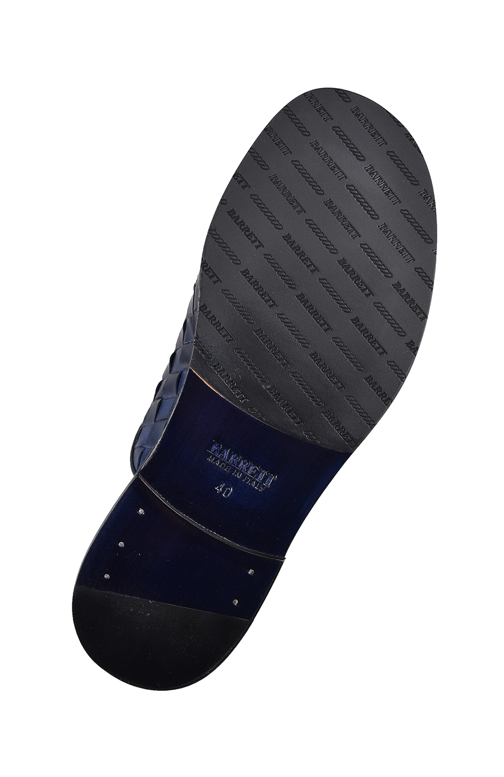 Кожаные шлёпанцы с эффектом плетения