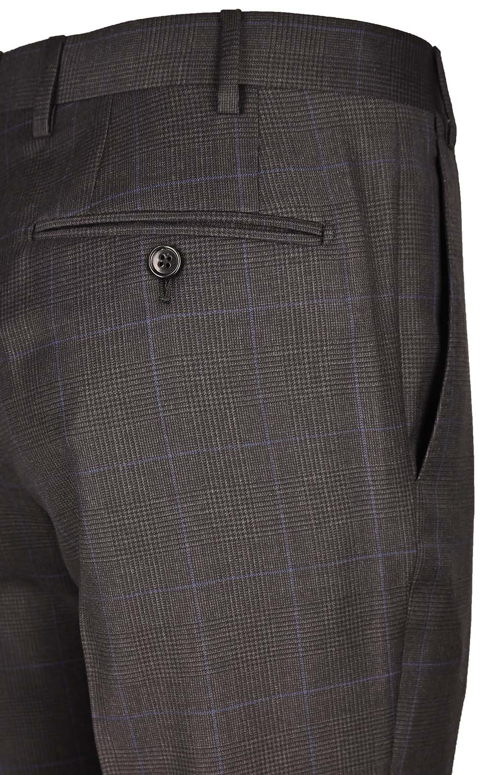 Шерстяные брюки в клетку