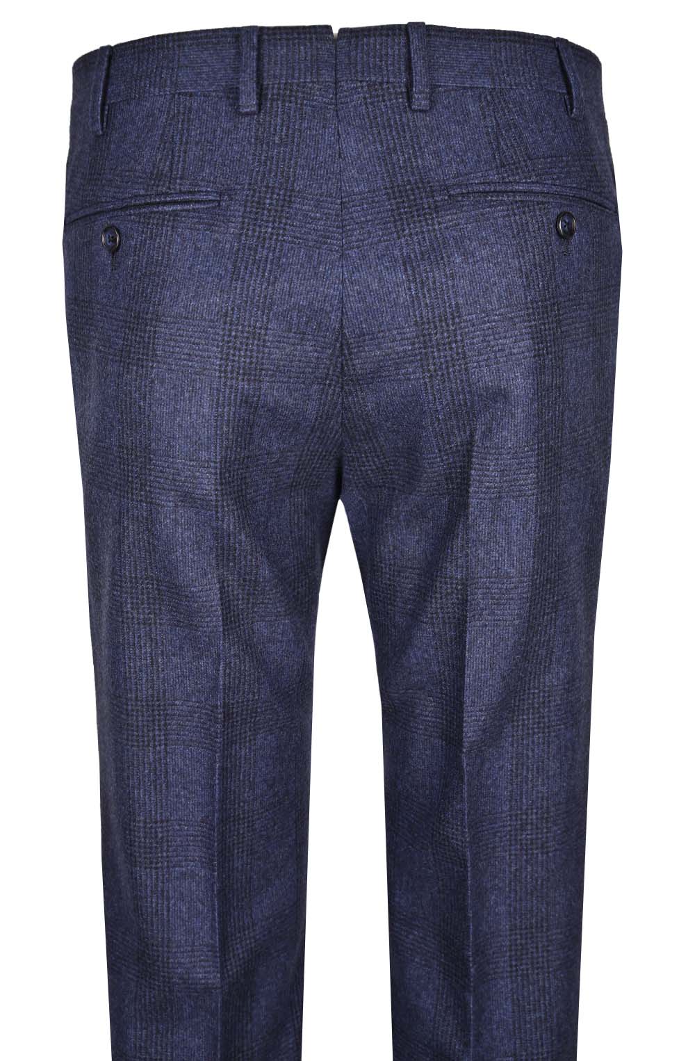 Шерстяные брюки в клетку