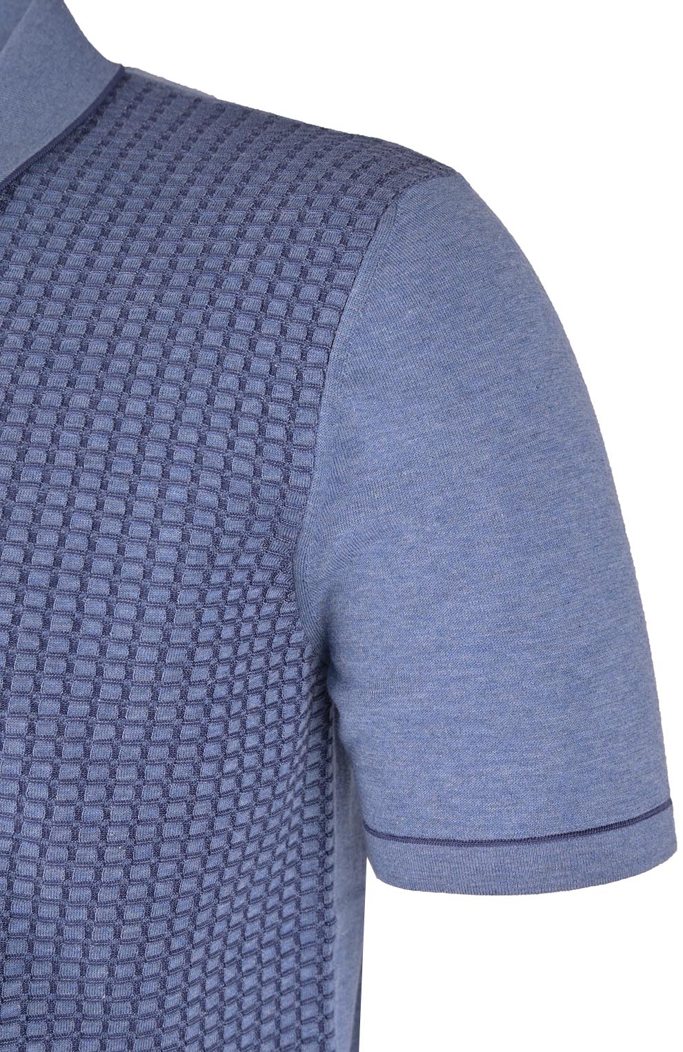 Поло из смеси хлопка и шёлка