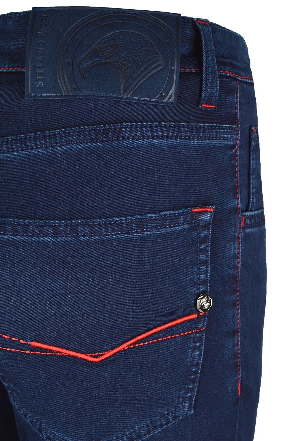 Джинсы с контрастной строчкой