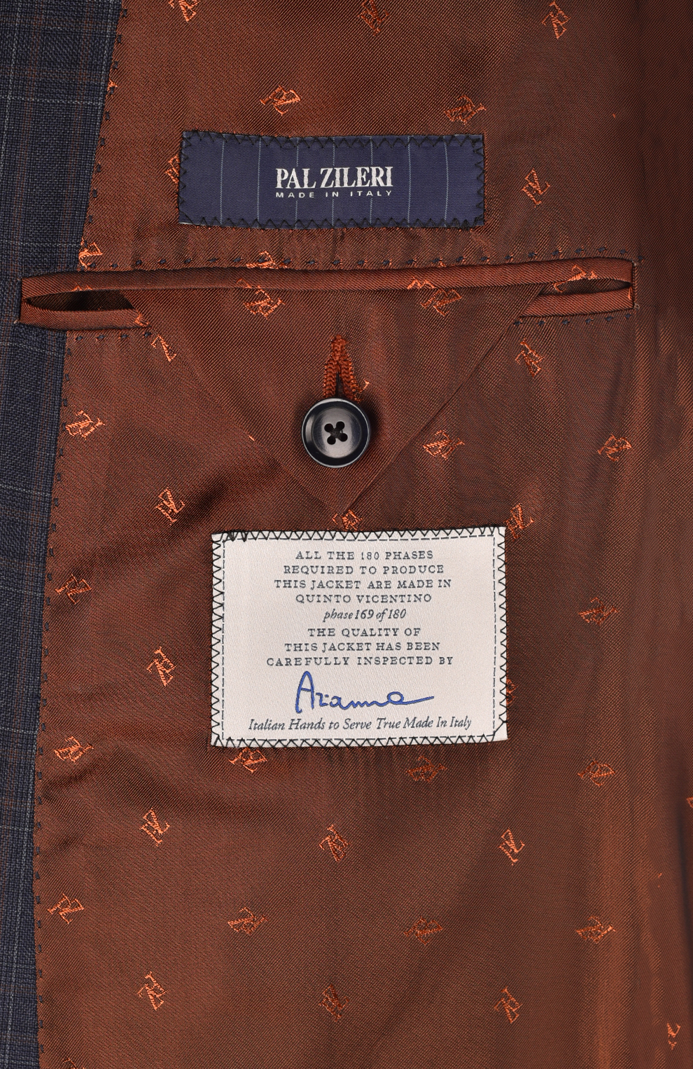 Шерстяной однобортный костюм в клетку