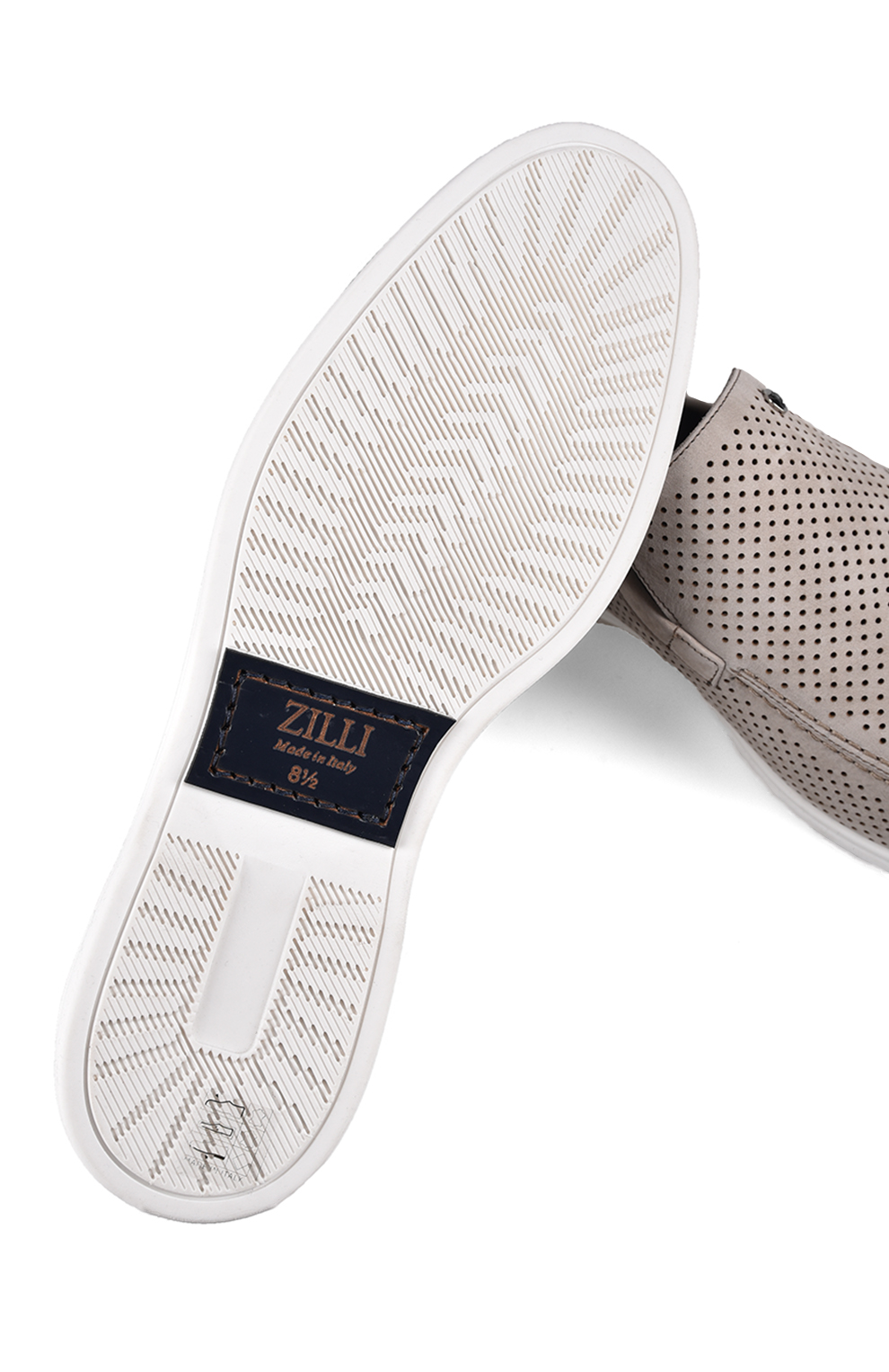 Перфорированные лоферы из нубука