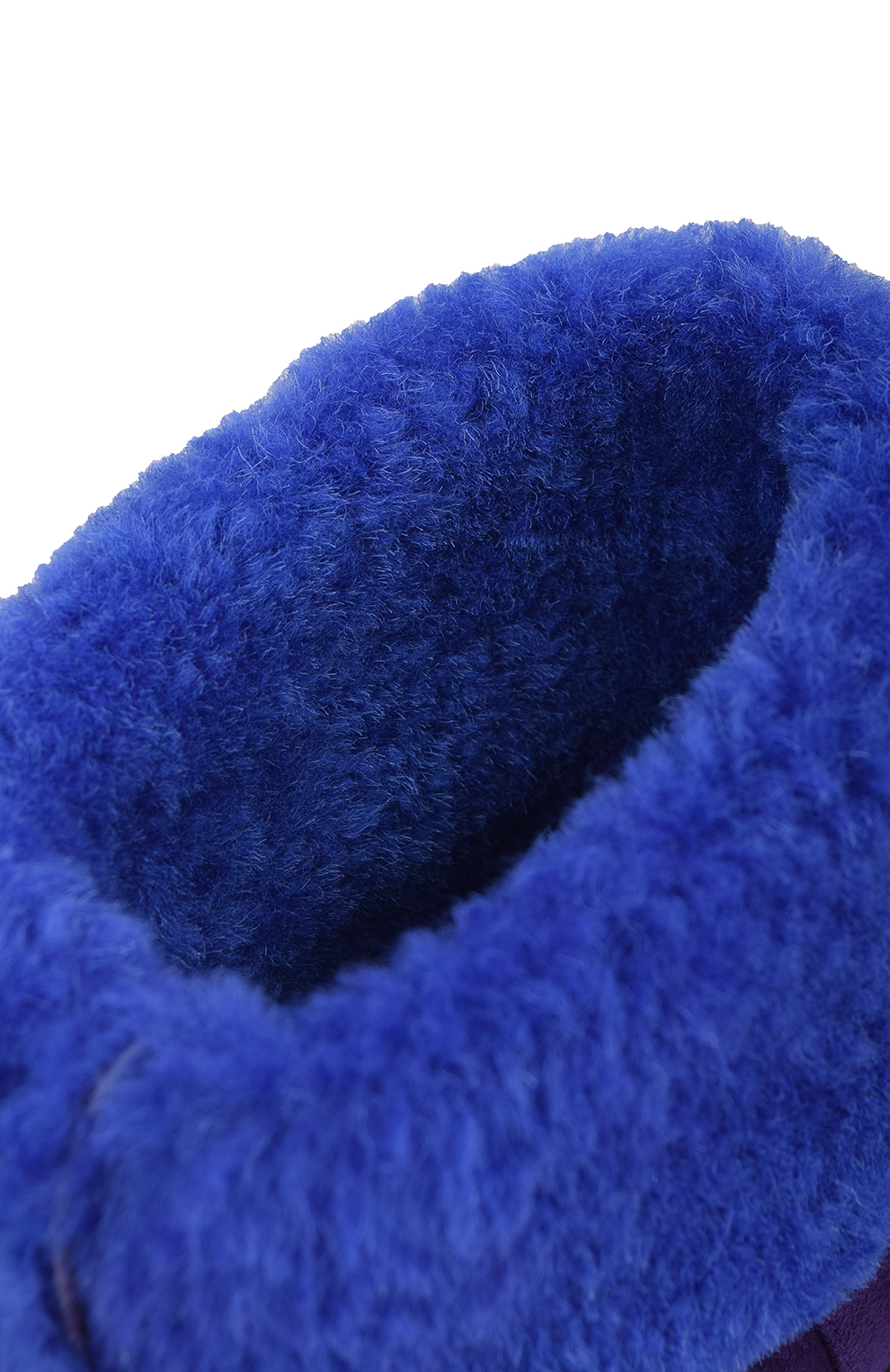 Замшевые ботинки с отделкой из овчины