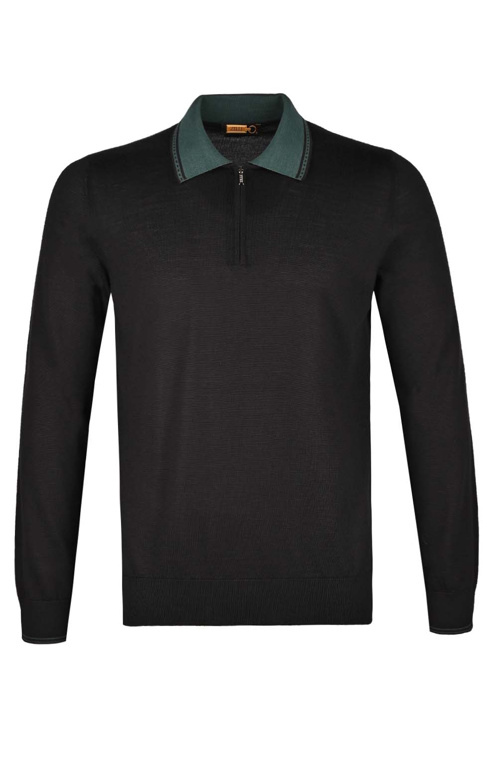 Поло из смеси шерсти, шёлка и кашемира