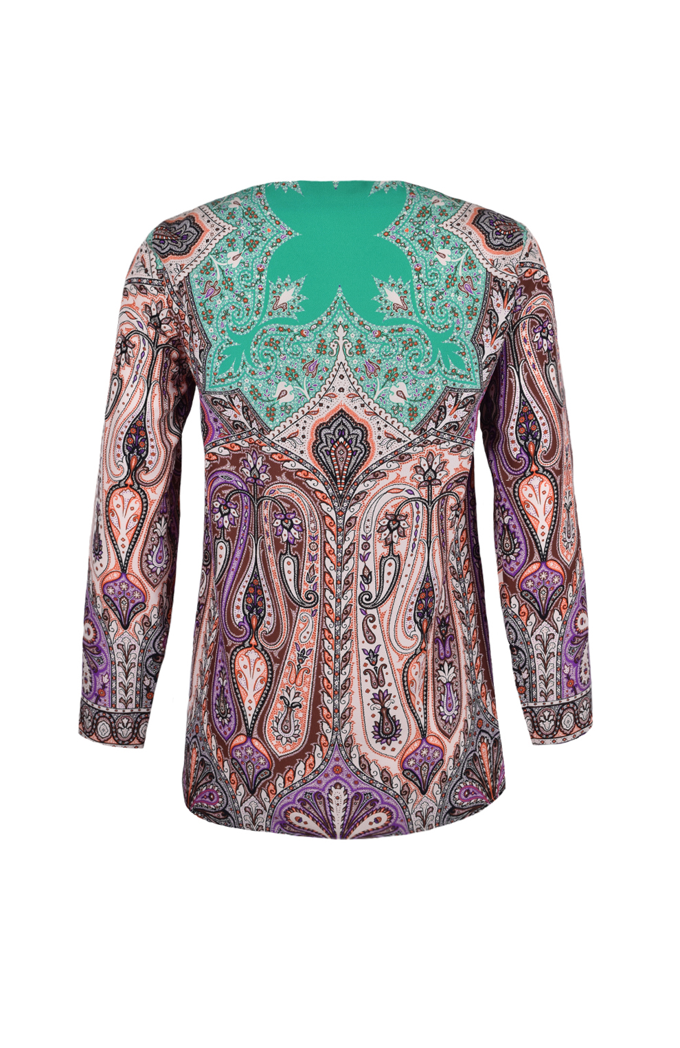 Шёлковая блуза с принтом