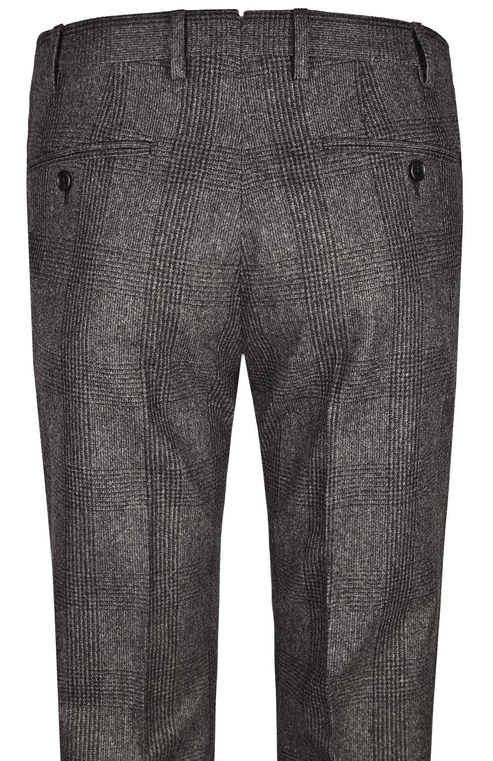 Шерстяные брюки в клетку