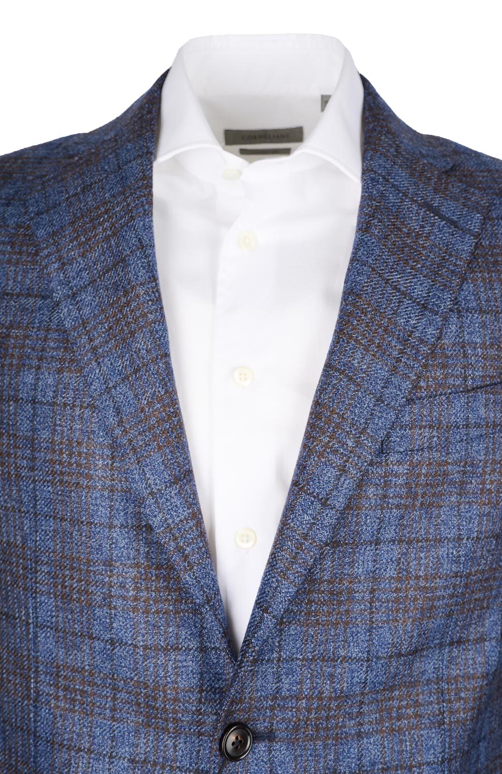 Шерстяной пиджак с накладными карманами