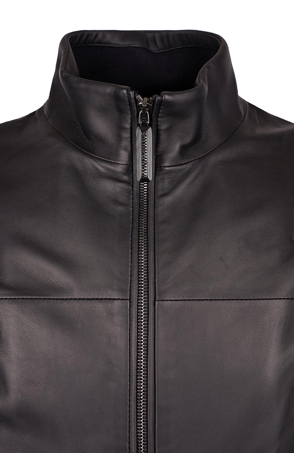 Куртка-блузон из кожи ягнёнка