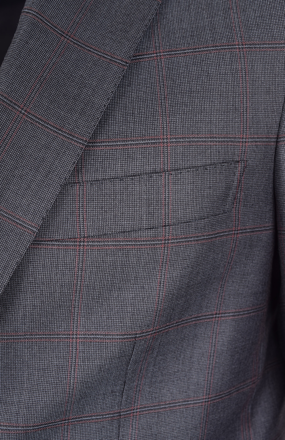 Однобортный костюм из смеси шерсти и шелка