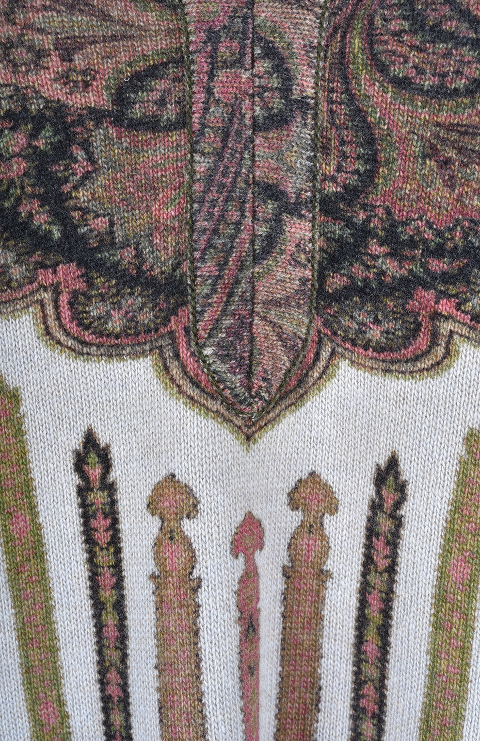 Платье из смеси шерсти и кашемира с узором